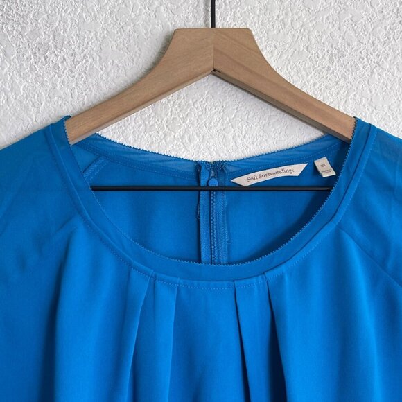 Soft Surroundings Sleeveless Blouse – Size 2X Blue - Picture 8 of 9